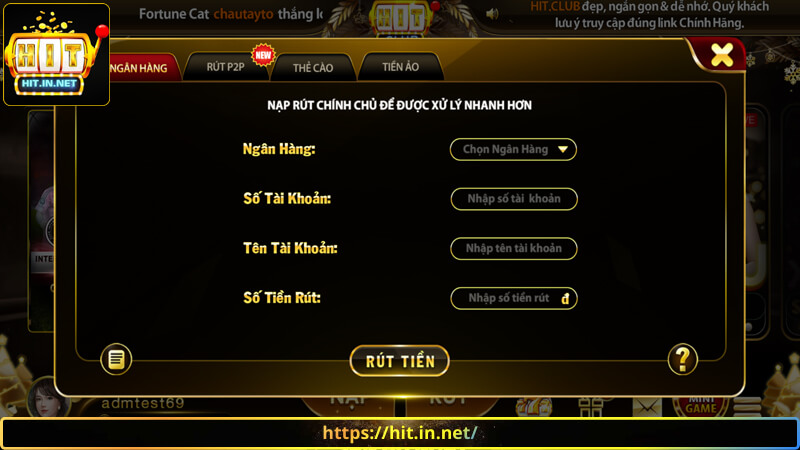 Tổng hợp các kênh rút tiền Hit Club đang được hỗ trợ