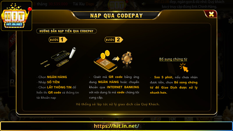 Hướng dẫn nạp tiền Hit Club nhanh chóng với đa dạng phương thức giao dịch