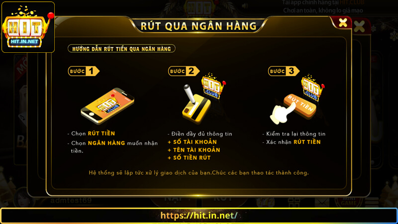 Hướng dẫn rút tiền Hit Club nhanh chóng và an toàn giao dịch
