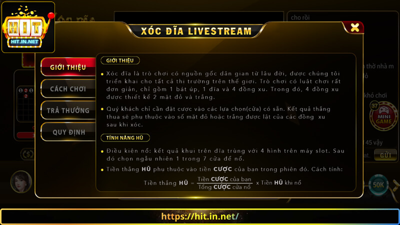 Giới thiệu luật chơi xóc đĩa online Hit Club chi tiết cho người mới