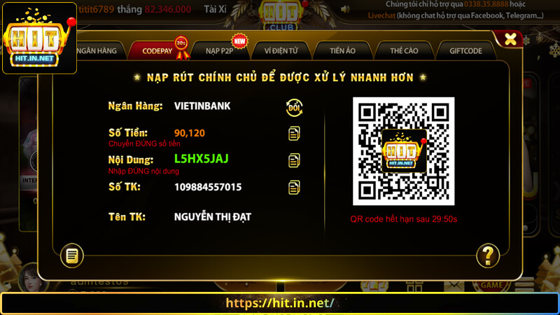 Những điều người chơi cần lưu ý khi nạp tiền Hit Club