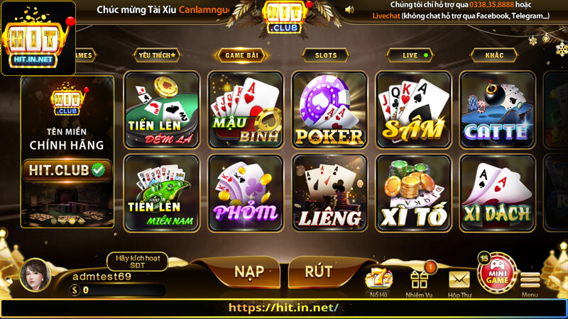 Top game bài đổi thưởng Hit Club không nên bỏ lỡ